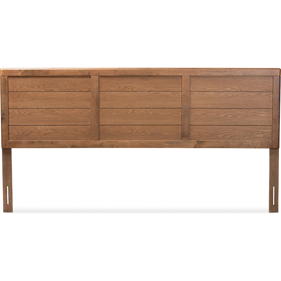 keva dark brown king headboard   