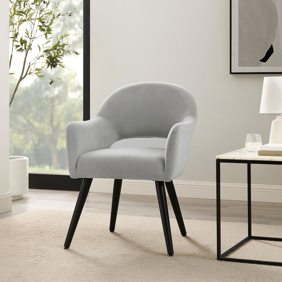 kevlin gray dining chair   