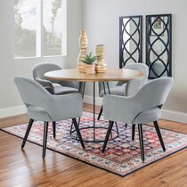 kevlin gray dining chair   