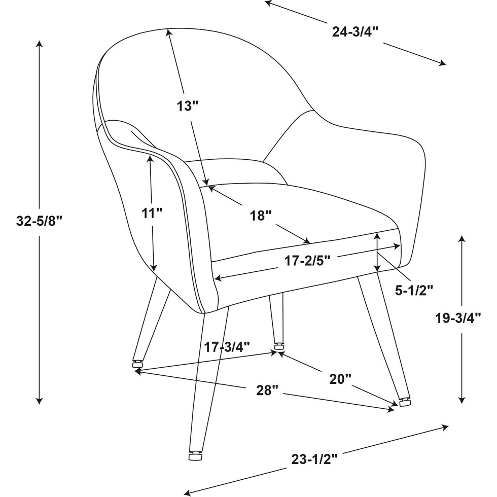 kevlin gray dining chair   