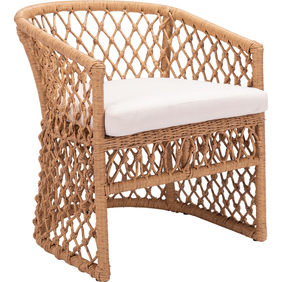 key west tan cream outdoor chair   