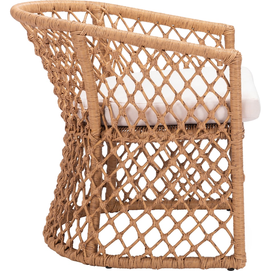 key west tan cream outdoor chair   