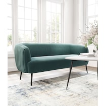 kiara green sofa   