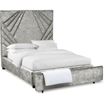 kiera gray queen storage bed   