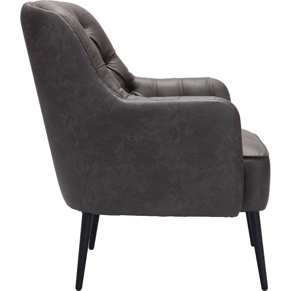 kiley black accent chair   