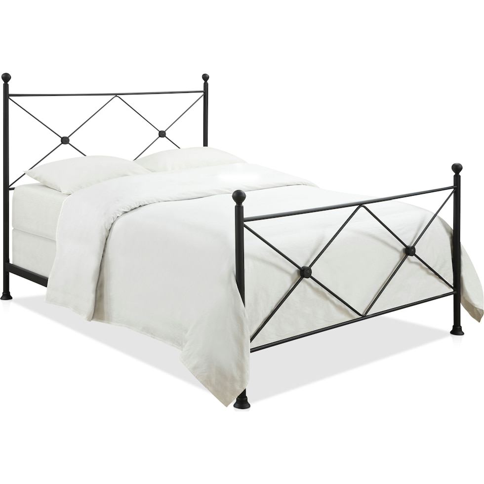 kimberly black queen bed   