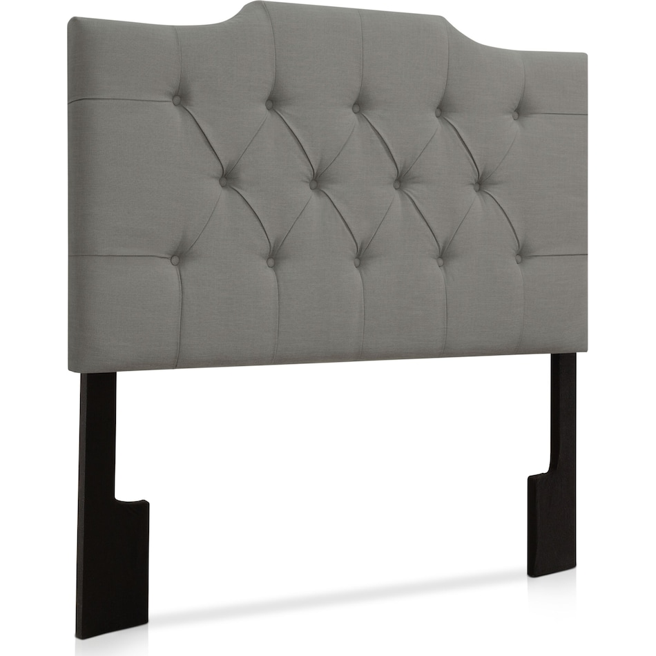 Kimberly Upholstered Full/Queen Headboard Gray Value City Furniture
