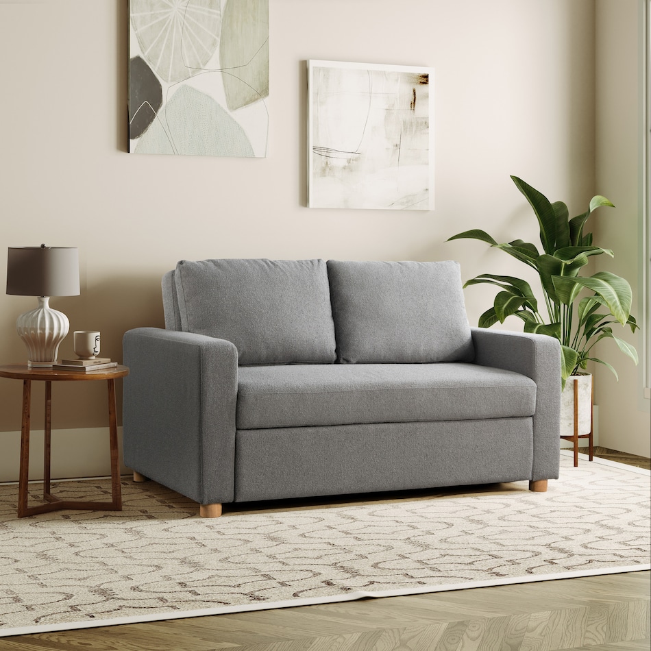 kimberly gray sofa bed   