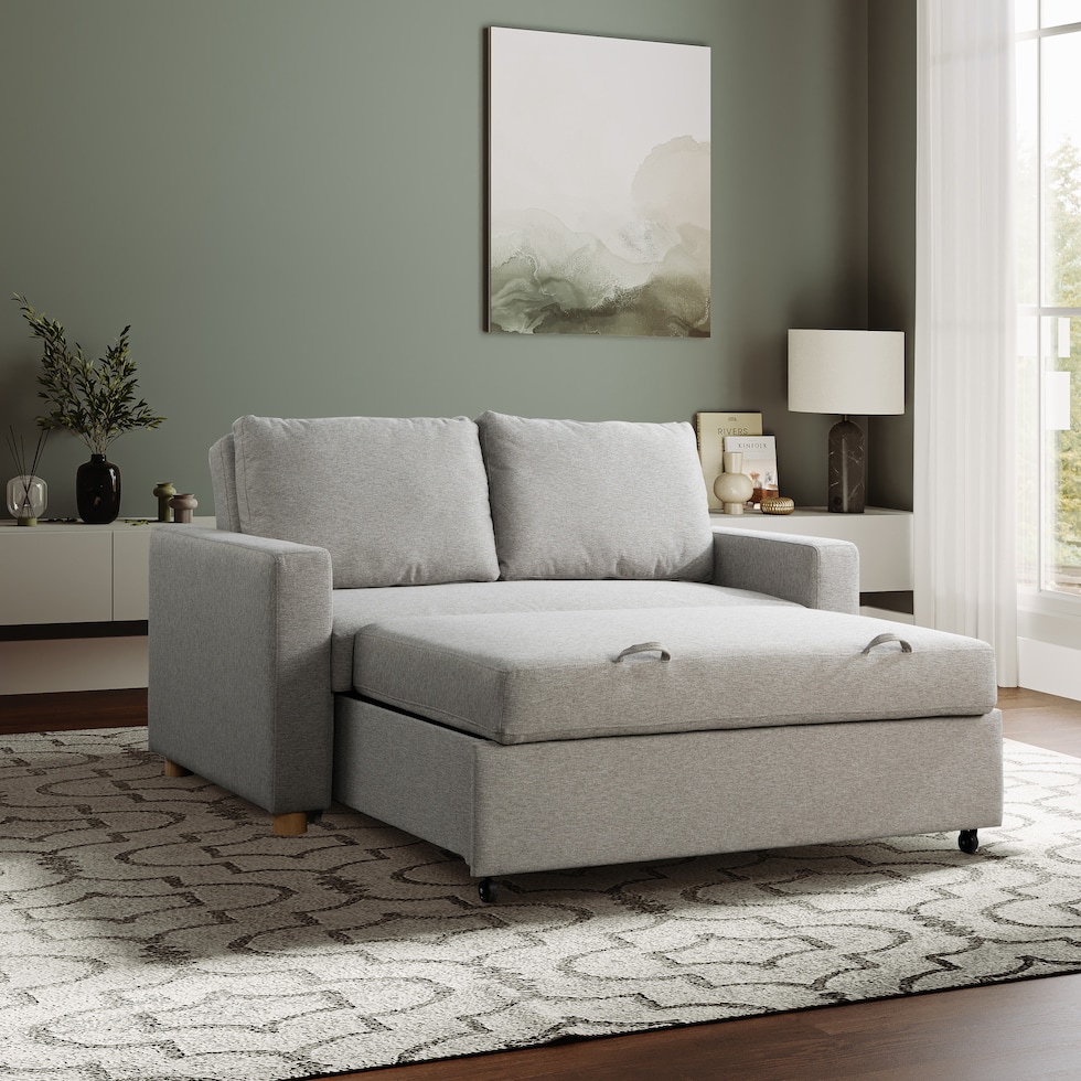 kimberly gray sofa bed   