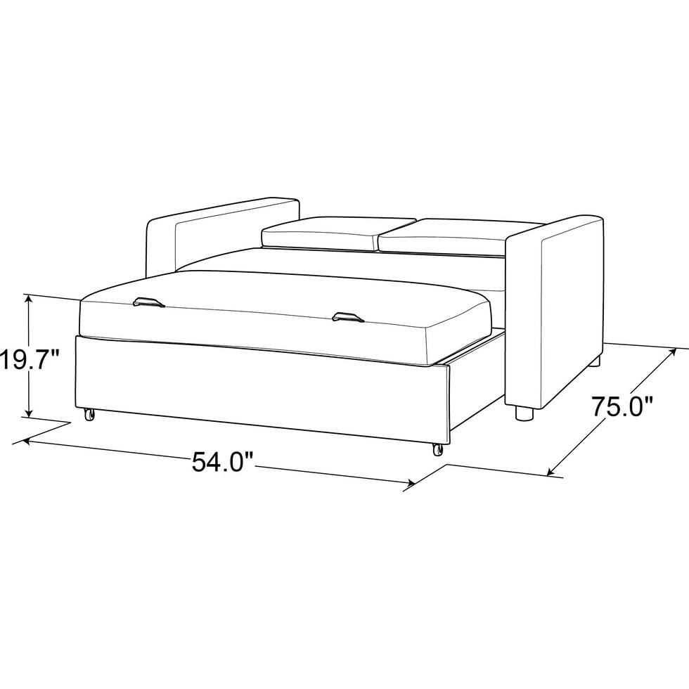 kimberly gray sofa bed   