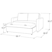 kimberly gray sofa bed   