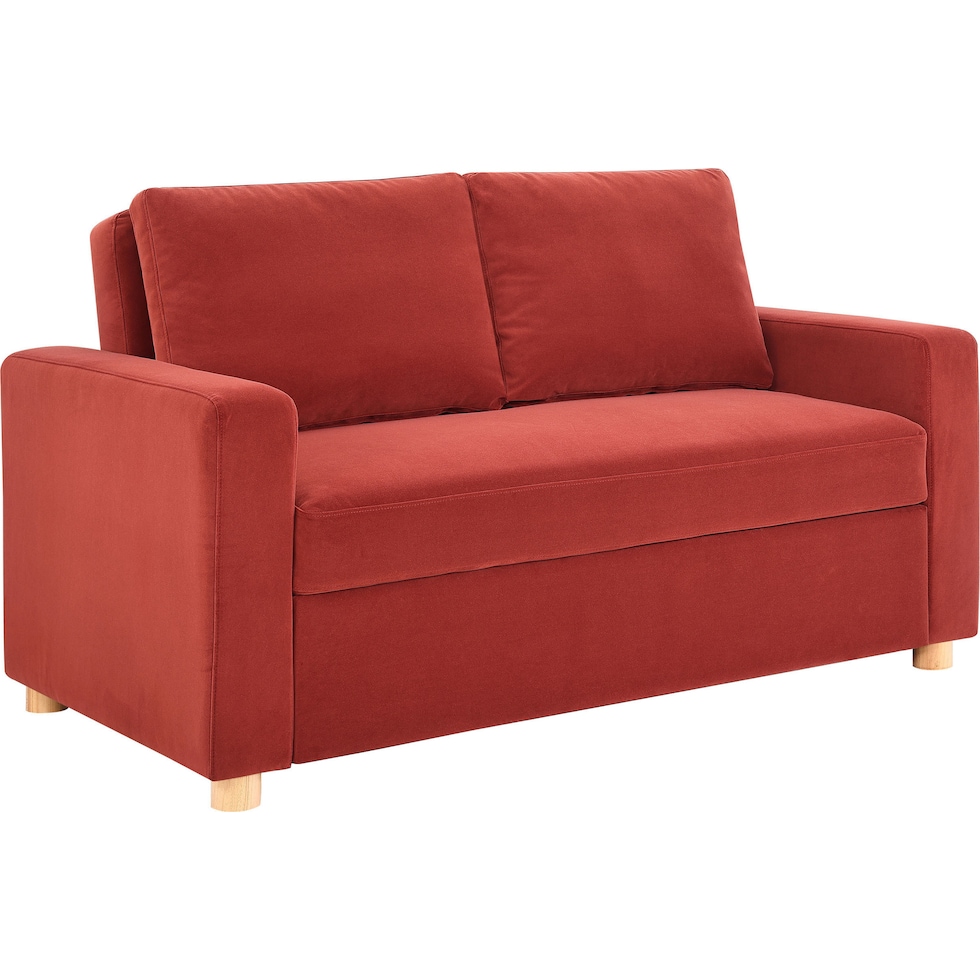 kimberly red sofa bed   