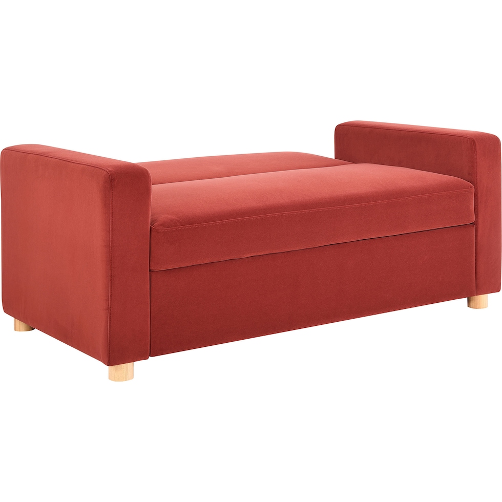 kimberly red sofa bed   