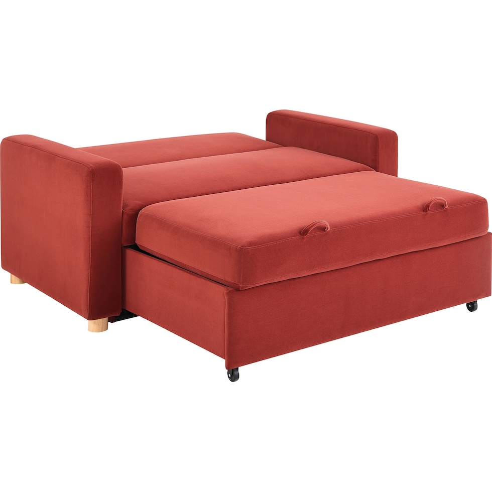 kimberly red sofa bed   