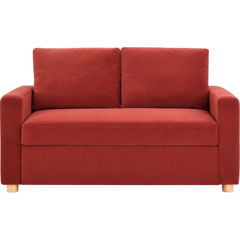 kimberly red sofa bed   