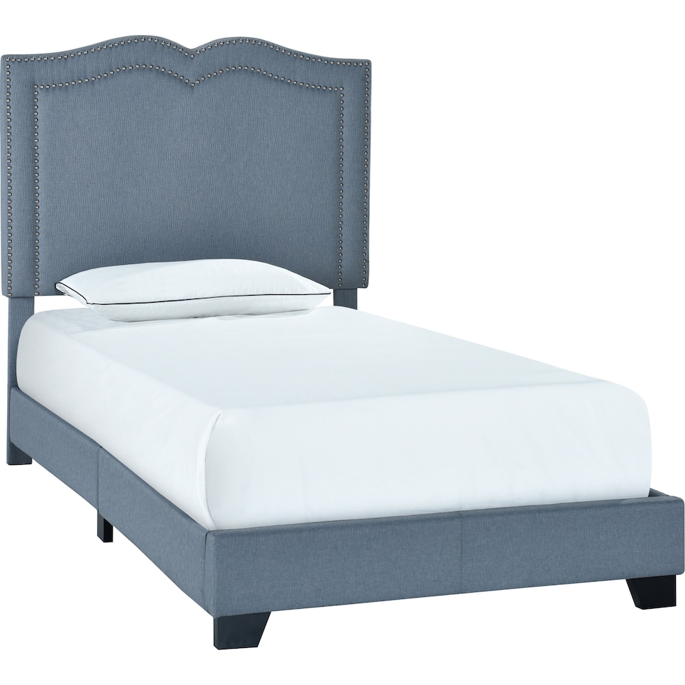 kimbra blue twin bed   