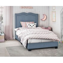 kimbra blue twin bed   