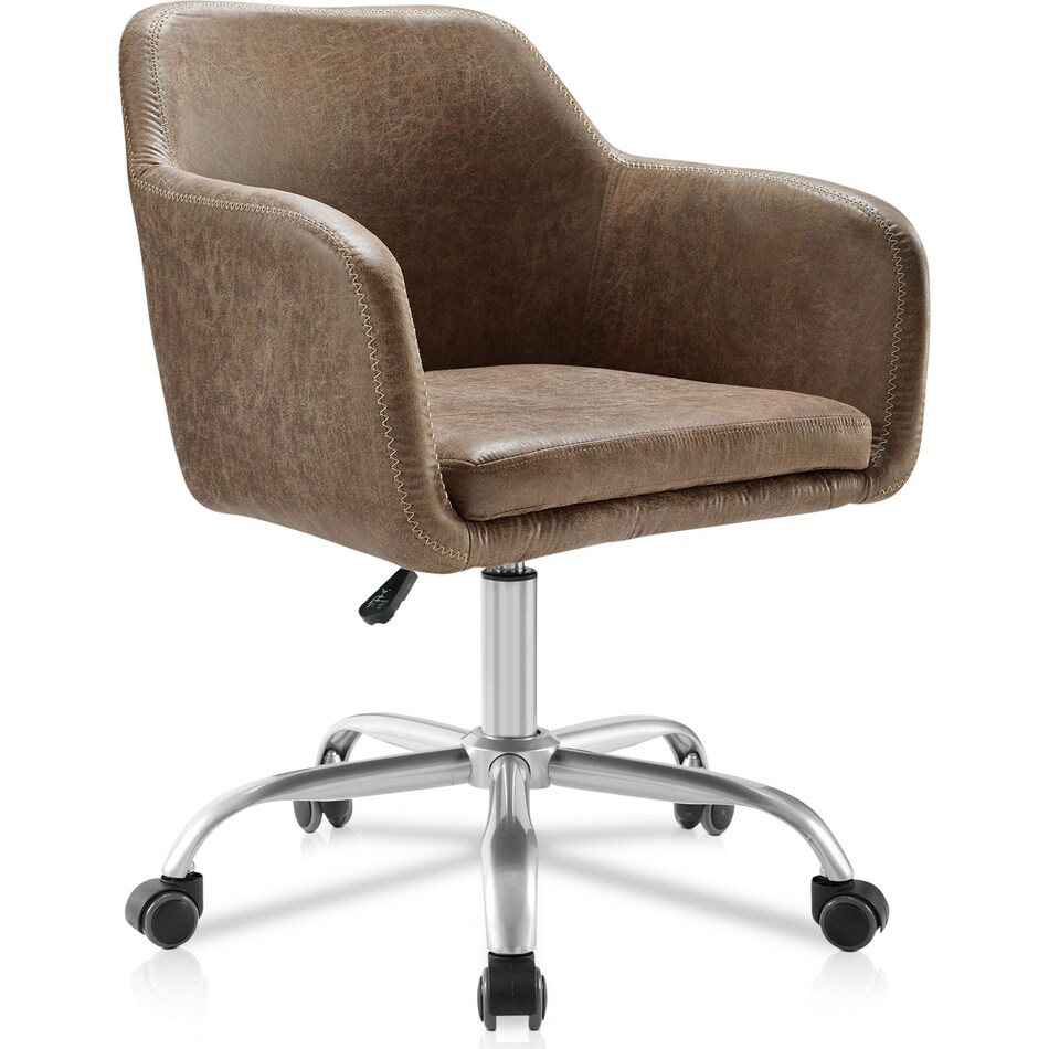 kimika dark brown office chair   