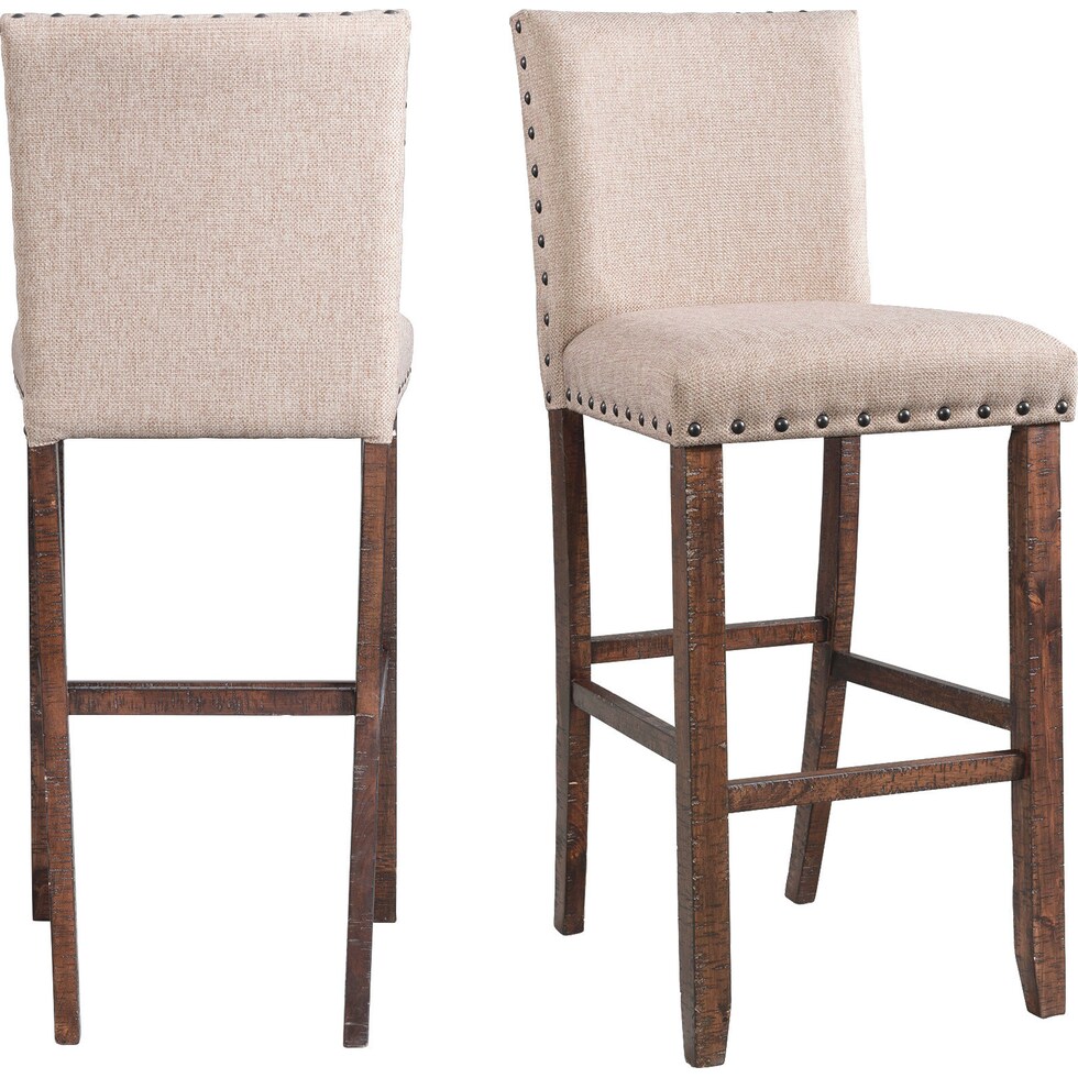 kingsbury light brown bar stool   