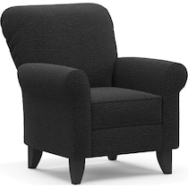 kingston black accent chair   