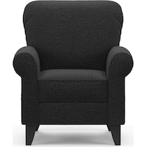 kingston black accent chair   