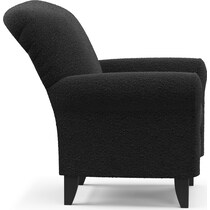 kingston black accent chair   