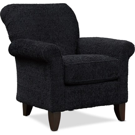 Kingston Accent Chair - Sheepskin Black