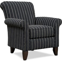 kingston black accent chair   