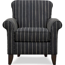 kingston black accent chair   