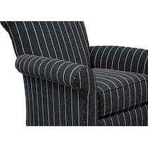 kingston black accent chair   