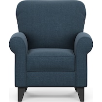 kingston blue accent chair   