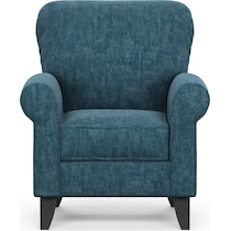 kingston blue accent chair   