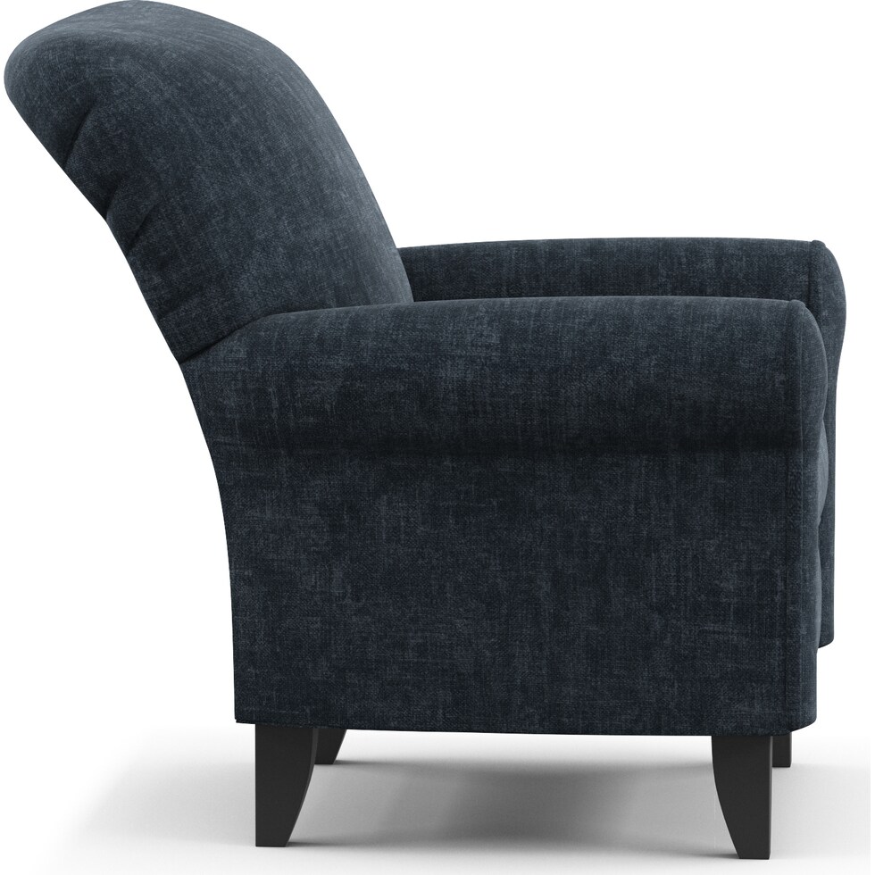 kingston blue accent chair   