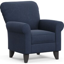 kingston blue accent chair   