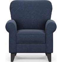 kingston blue accent chair   