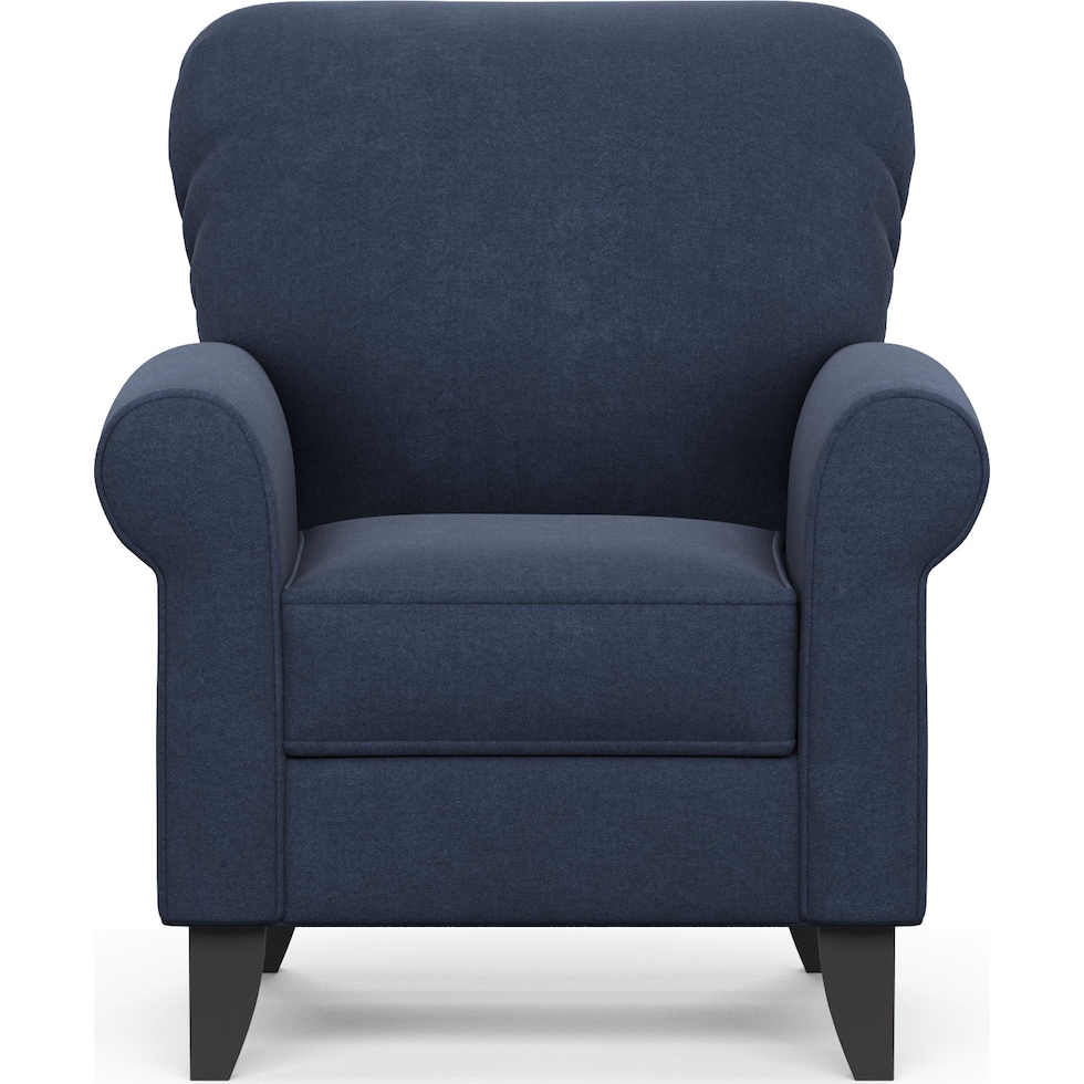 kingston blue accent chair   