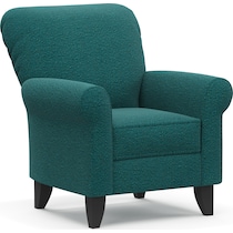 kingston blue accent chair   