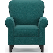 kingston blue accent chair   