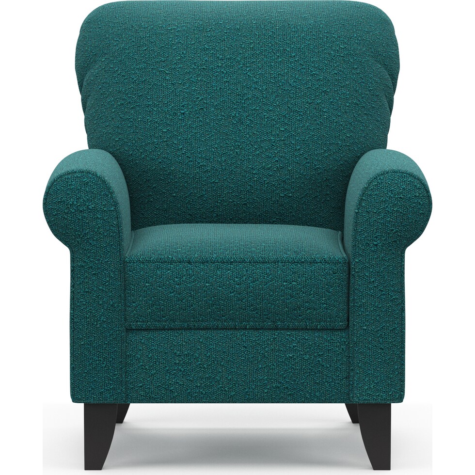 kingston blue accent chair   