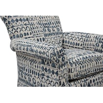 kingston blue accent chair   