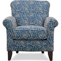 kingston blue accent chair   