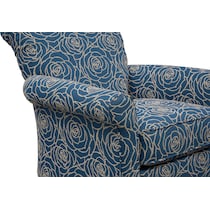 kingston blue accent chair   