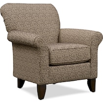 kingston dark brown accent chair   