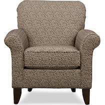 kingston dark brown accent chair   