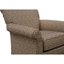 kingston dark brown accent chair   