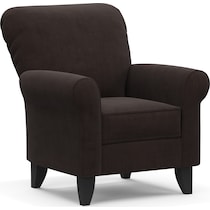 kingston dark brown accent chair   
