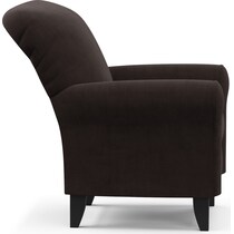kingston dark brown accent chair   