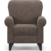 kingston dark brown accent chair   