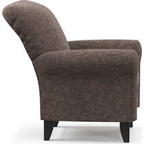 kingston dark brown accent chair   