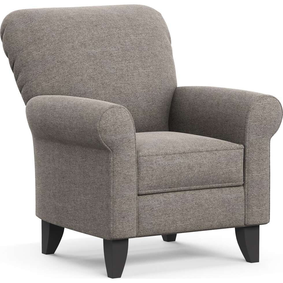 kingston gray accent chair   